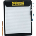 911 Dispatchers: The Thin Gold Line Leatherette Magnetic Clipboard & Stylus Pen